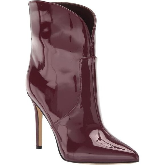 Nine West Womens Pointy Toe Tolate Dress Booties Dark Purple Size 8M Defected - Picture 2 of 6